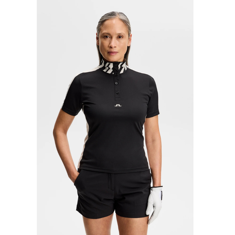 J Lindeberg Golf Pip Polo Svart