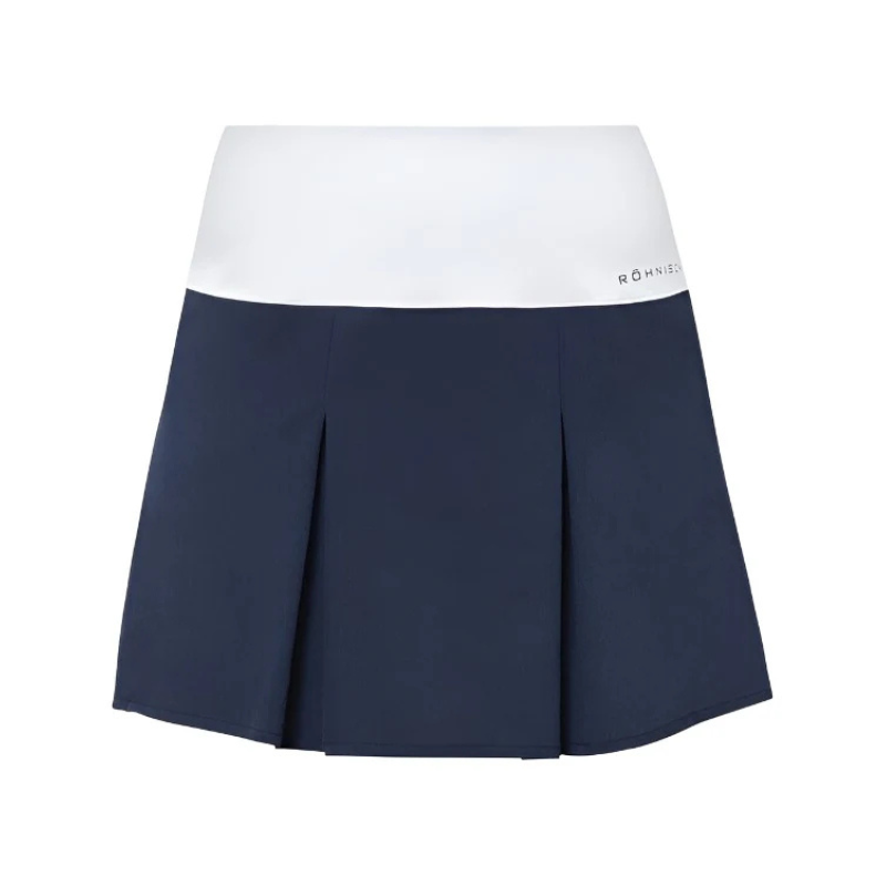 Golfkjol Röhnisch Aurora Pleated Skort 40 cm Navy