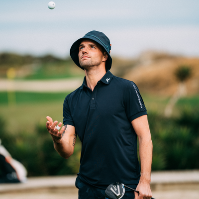 J Lindeberg Tour Tech Golfpiké Herr Navy