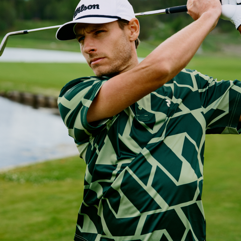 Peak Performance Graphic SS Golfpiké Herr Grön