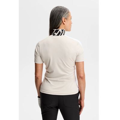 J Lindeberg Golf Pip Polo Moonbeam