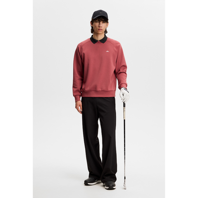 Golftröja J Lindeberg Finn Crew Neck Herr Apple butter