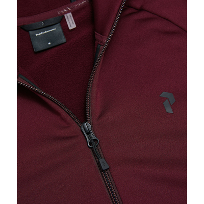 Golf hoodie Peak Performance Rider Zip Hood Herr Vinröd