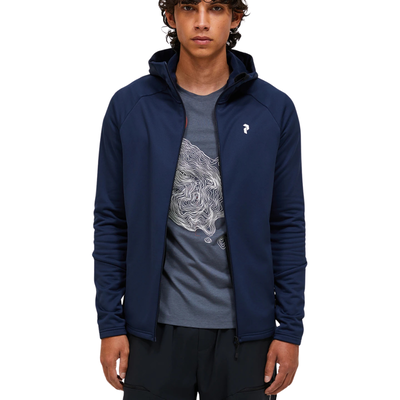 Golf hoodie Peak Performance Rider Zip Hood Herr Navy