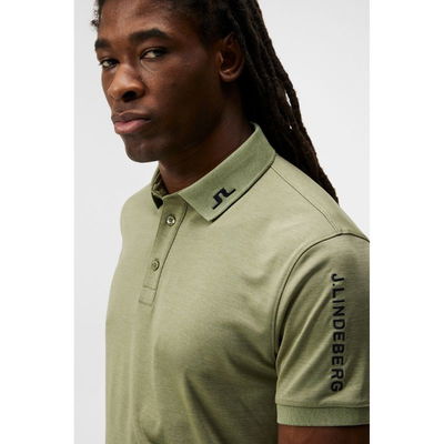 J Lindeberg Tour Tech Golfpiké Oil Green