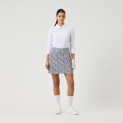 Golfkjol Daily Sports Sheermotion Skort 50 cm Leo Svart/Vit
