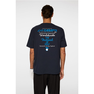 T-Shirt J Lindeberg Billy Festival Tee DPWT Navy