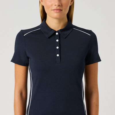 Golfpiké dam Daily Sports Piping SS Polo Navy