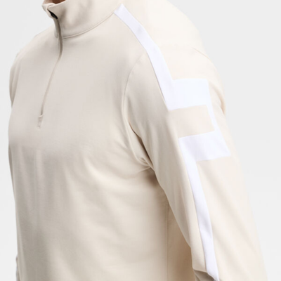Golftröja J Lindeberg Keaton Quarter Zip Moonbeam
