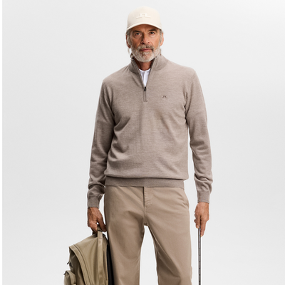 Tröja J.Lindeberg Kiyan Quarter Zip Brindle