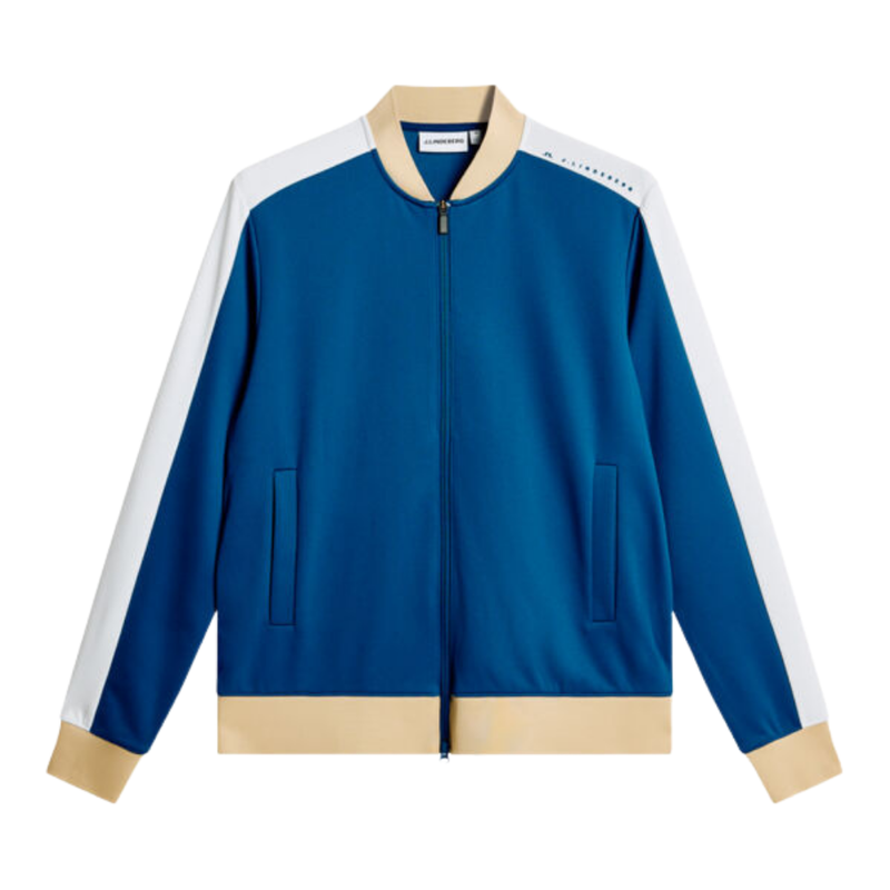 Golftröja J Lindeberg Bexter Track Jacket Estate Blue