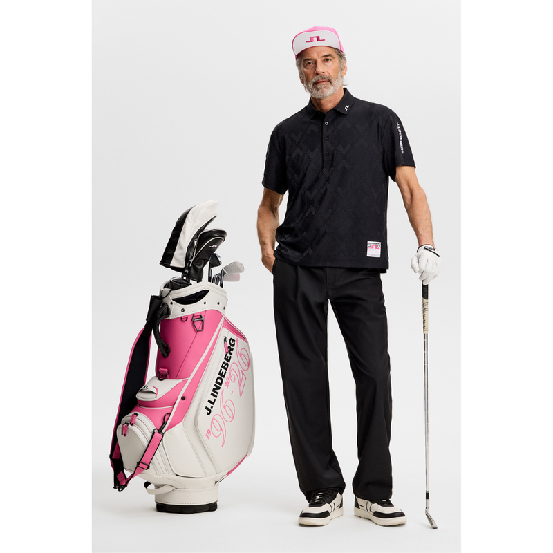 J Lindeberg Golf I 30Y Matt Relaxed Polo I Svart
