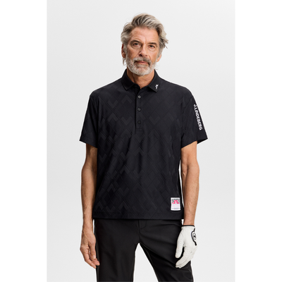 J Lindeberg Golf I 30Y Matt Relaxed Polo I Svart