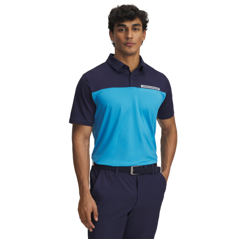 Under Armour Golfpiké herr I T2G Color Block Ether Blue Under Armour Golfpiké herr I T2G Color Block Ether Blue