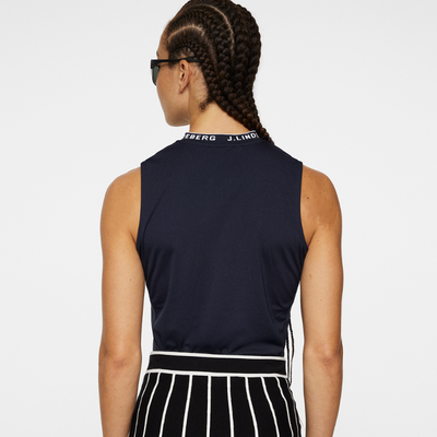 J Lindeberg Golf Leya Sleeveless Top Navy