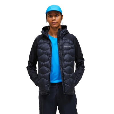 Peak Performance M Helium Down Hybrid Hood Herr Svart