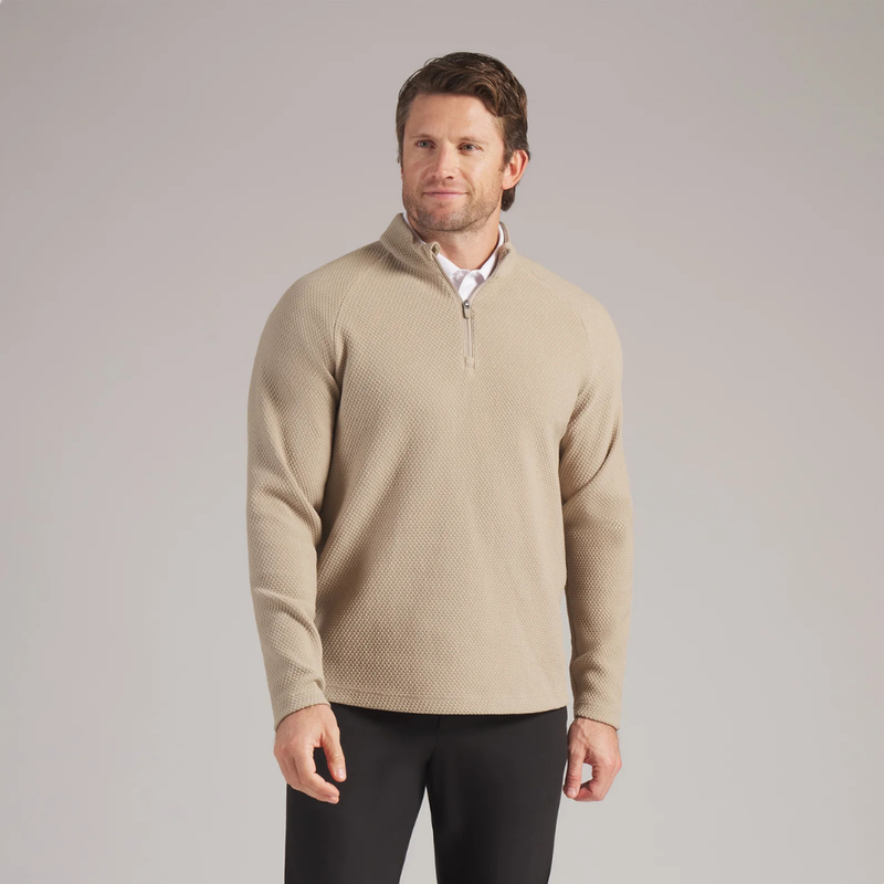 Golftröja Herr Puma Boulder 1/4 Zip Beige