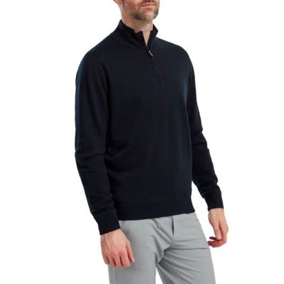 Windstopper FootJoy Wool Blend 1/2 Zip Navy