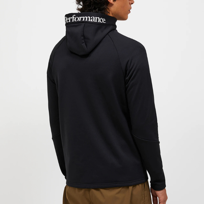 Golf hoodie Peak Performance Rider Zip Hood Herr Svart