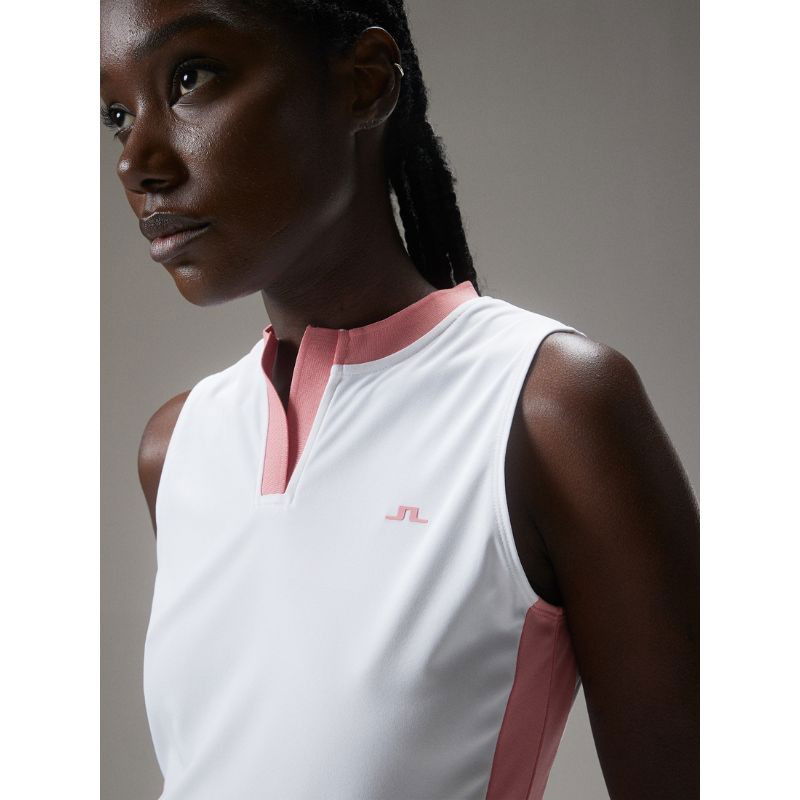 J Lindeberg Golf Meya Sleeveless Strawberry Ice J Lindeberg Golf Meya Sleeveless Strawberry Ice