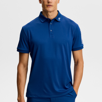 J Lindeberg Golf I Tour Tech Golfpiké Herr I Estate Blue