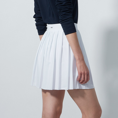 Vit Golfkjol Daily Sports Pleated Skort 45 cm