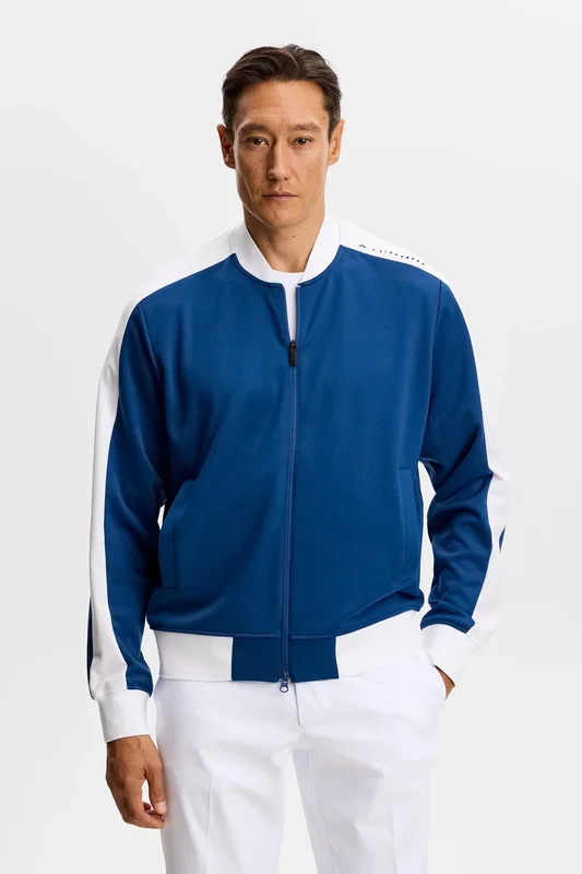 Golftröja J Lindeberg Bexter Track Jacket Estate Blue