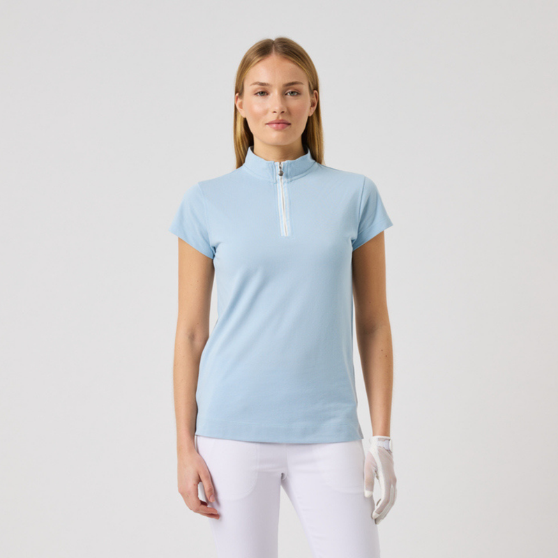 Golfpike Dam Daily Sports Kim Cap/s Polo Breeze Blue