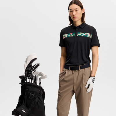 J Lindeberg Bridger Tour Golfpike herr I Limited Edition I Svart