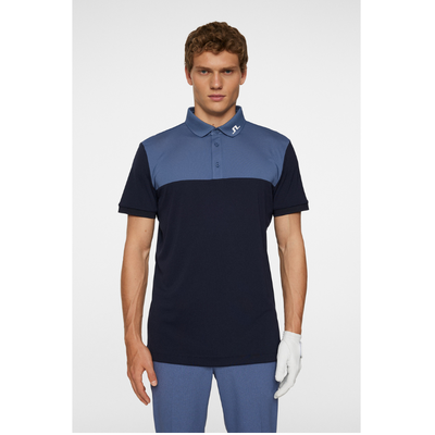 J.Lindeberg Golfpiké Herr I Jeff Reg fit Polo Navy