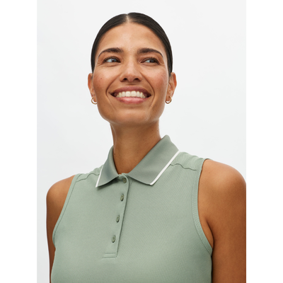 Röhnisch Golf Miriam sleeveless poloshirt Lily Pad