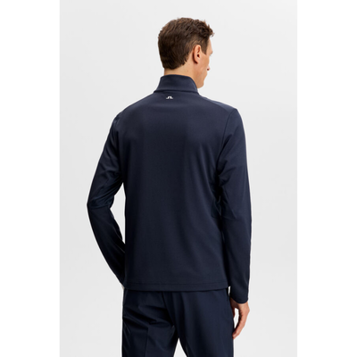 Golftröja J Lindeberg Leon Quarter Zip Herr Navy