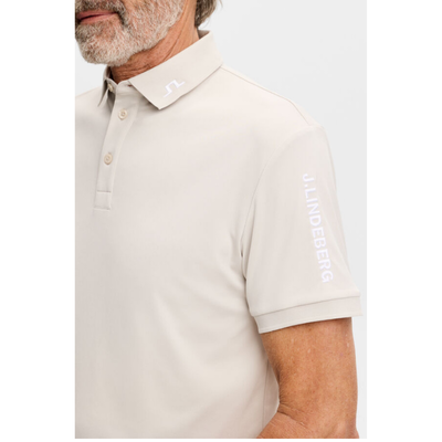 J Lindeberg Golf I Tour Tech Golfpiké Herr I Moonbeam