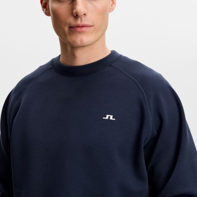 Golftröja J Lindeberg Finn Crew Neck Herr Navy