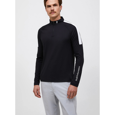Peak Performance Golf Half Zip Baselayer Herr Svart