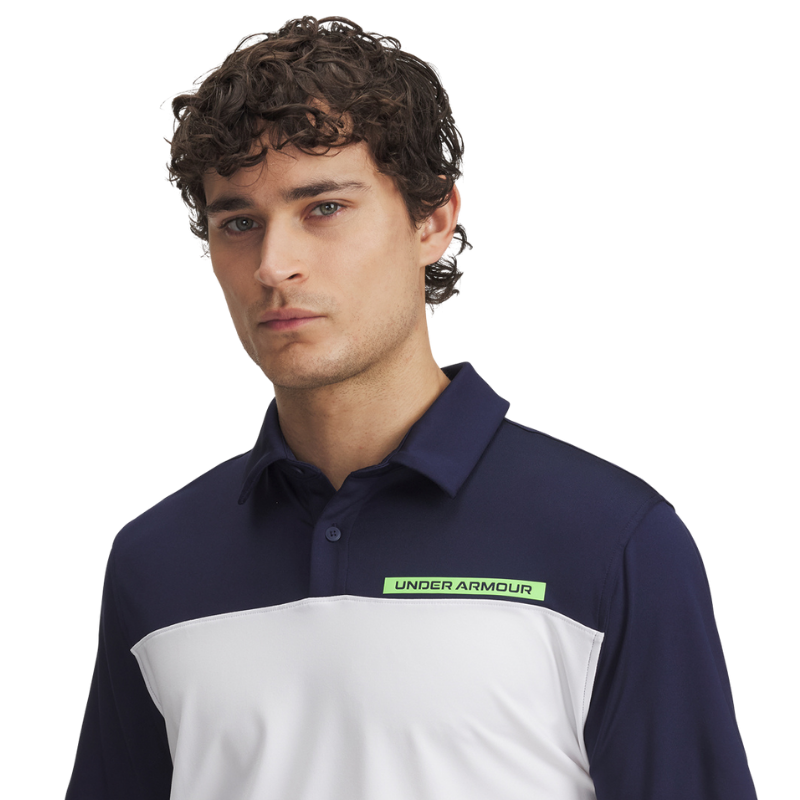 Under Armour Golfpiké herr I T2G Color Block Navy 50