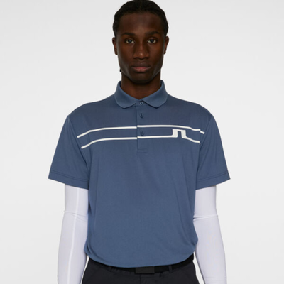 J Lindeberg Golf Klas Golfpiké Herr Vintage Indigo