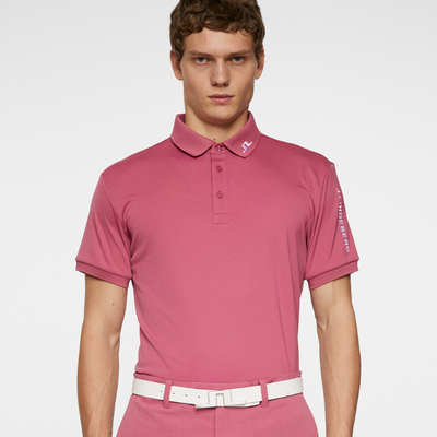 J Lindeberg Golf I Tour Tech Golfpiké Herr I Rose Wine