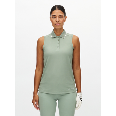 Röhnisch Golf Miriam sleeveless poloshirt Lily Pad