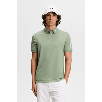 J Lindeberg Golf I Tour Tech Golfpiké Herr I Hedge Green