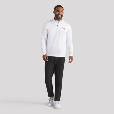 Golftröja herr Puma CloudSpun Tech 1/4 Zip Vit