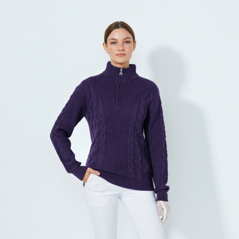 Daily Sports Stickad Windstopper Lila