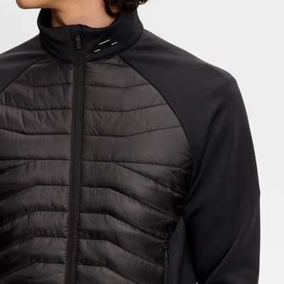 J Lindeberg Heyden Quilt Hybrid Jacket Herr Svart