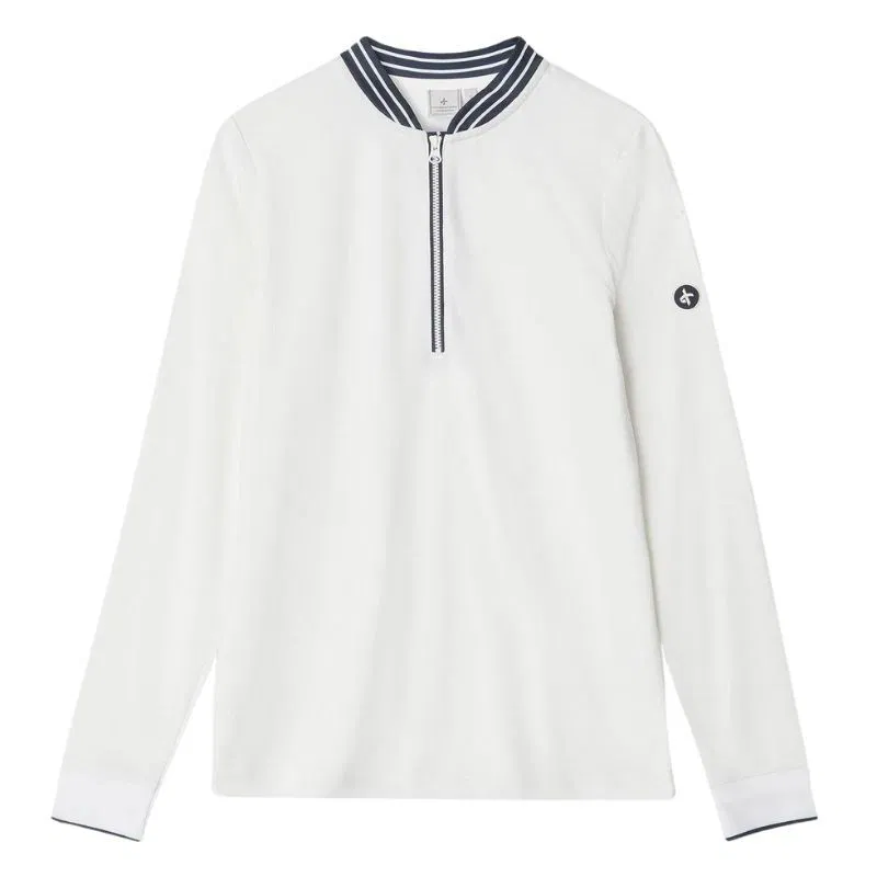 Cross Sportswear Nostalgia Polo LS Vit (L)