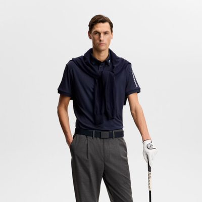 J Lindeberg Tour Tech Golfpiké Herr Navy