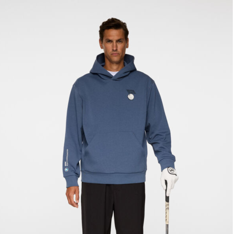 Golf hoodie J Lindeberg Billy Hood DPWT Vintage Indigo