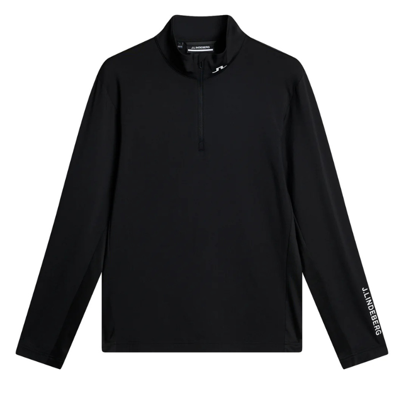 Golftröja Herr J Lindeberg Tour Tech 1/2 Zip Mid Layer Svart Golftröja Herr J Lindeberg Tour Tech 1/2 Zip Mid Layer Svart