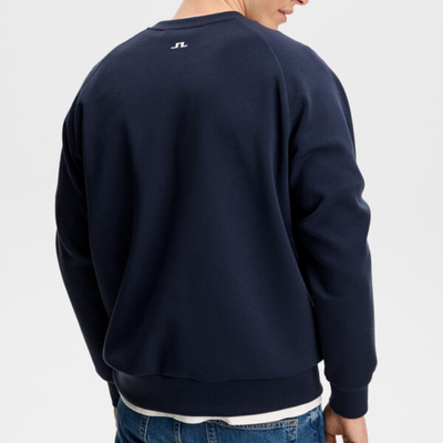 Golftröja J Lindeberg Finn Crew Neck Herr Navy