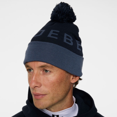 Mössa J Lindeberg Golf Stripe Golfmössa Navy