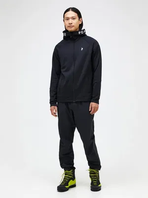 Golf hoodie Peak Performance Rider Zip Hood Svart